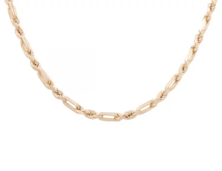14K Yellow Gold Solid Franco Rope Chain