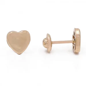 Yellow Gold 14k Heart Earrings