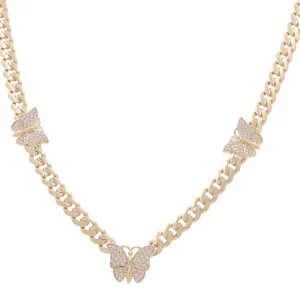 NECKLASE MONACO WITH BUTTERFLY