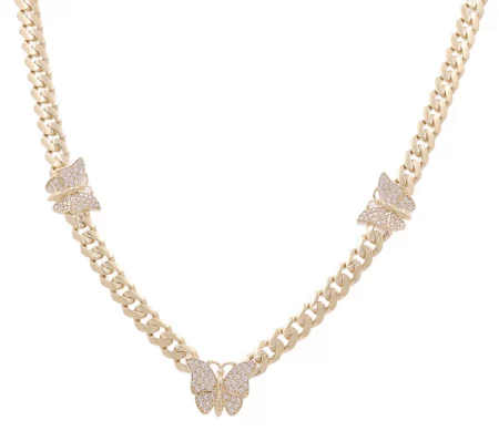 NECKLASE MONACO WITH BUTTERFLY