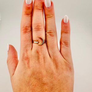 RING WITH MOON 14K