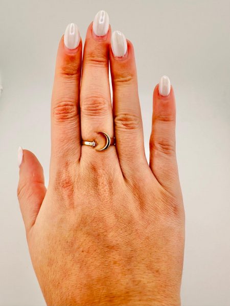 RING WITH MOON 14K