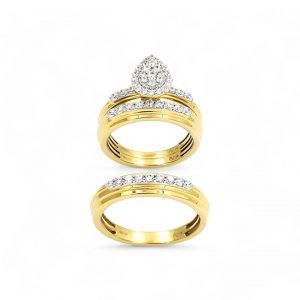 BRIDAL SET 10K WHITH DIMOND