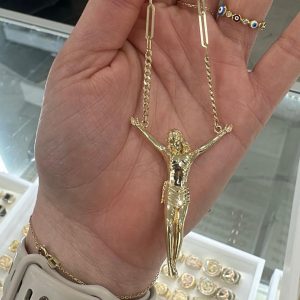 CHAIN 14K WITH CRHIST
