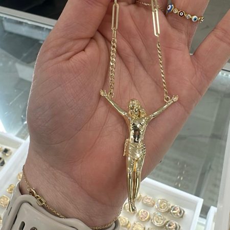 CHAIN 14K WITH CRHIST
