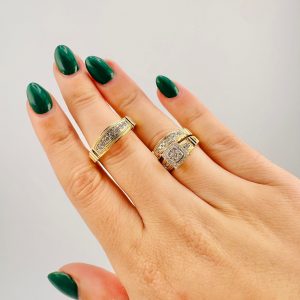 TRIO DIMOND SET 10K