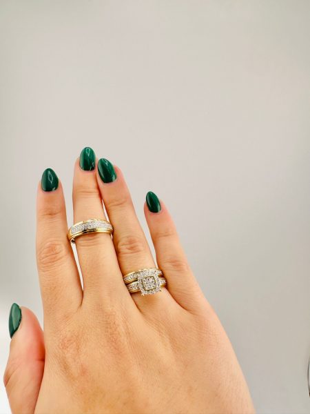 TRIO BRIDAL DIMOND  SET 10K