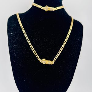 SET MONACO CHAIN 4MM 10K 20'