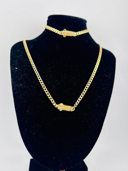 SET MONACO CHAIN 4MM 10K 20'