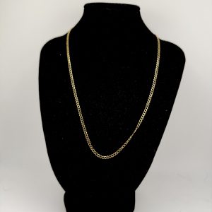 Curb Chain 14k 18” with name plate 14k NO12