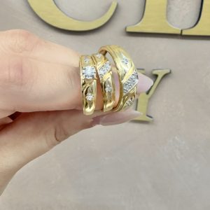 Trío bridal set 14k size 9 cifrar