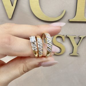 Bridal set 14k with diamond 8-12