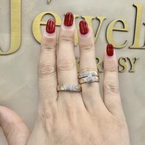 Bridal set 14k with diamond 8/10