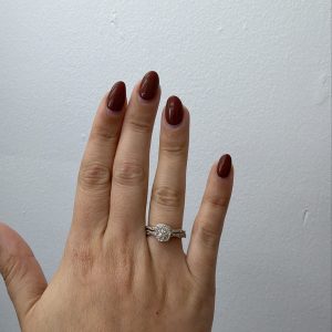 Bridal set with diamond size 7