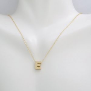 Necklace Initial E 14k