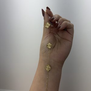Clover bracelet 10k