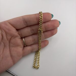 Ankle Hollow Cuban link 10k 4mm
