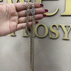 Set monaci 14k 5mm bracelet 7’’ chain 18’’