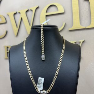 Set monaci 14k bracelet 7’’ chain 16’’ 5mm