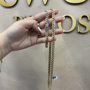 Set monaci 10k 7mm chain 18’’ bracelet 8’’