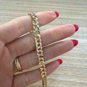 Bracelet curb 10k 6mm 8”